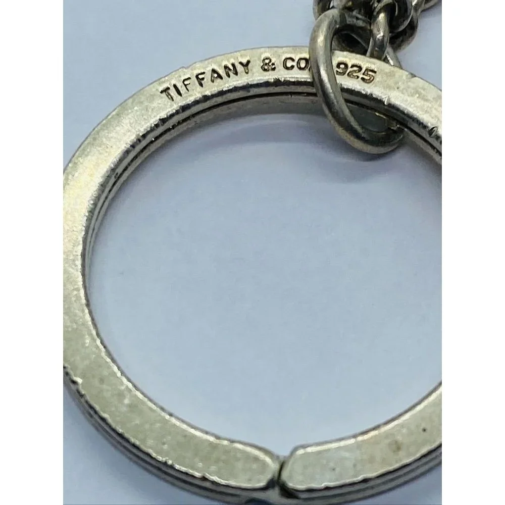 TIFFANY & Co Sterling Silver 925 Nautical Boat Flag Enamel Keychain  READ - Picture 2 of 9